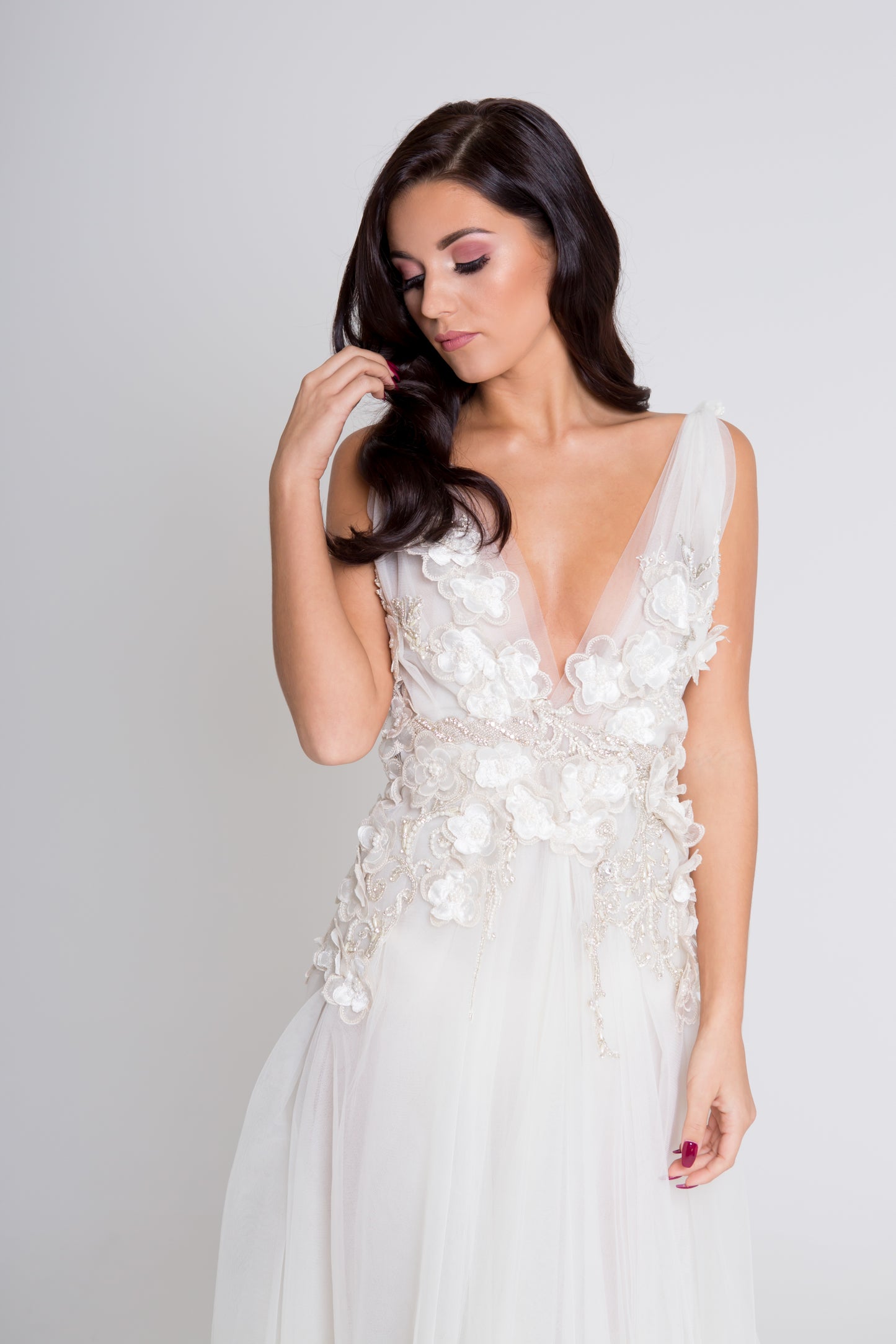 Ava Ivory tulle Bridal Gown