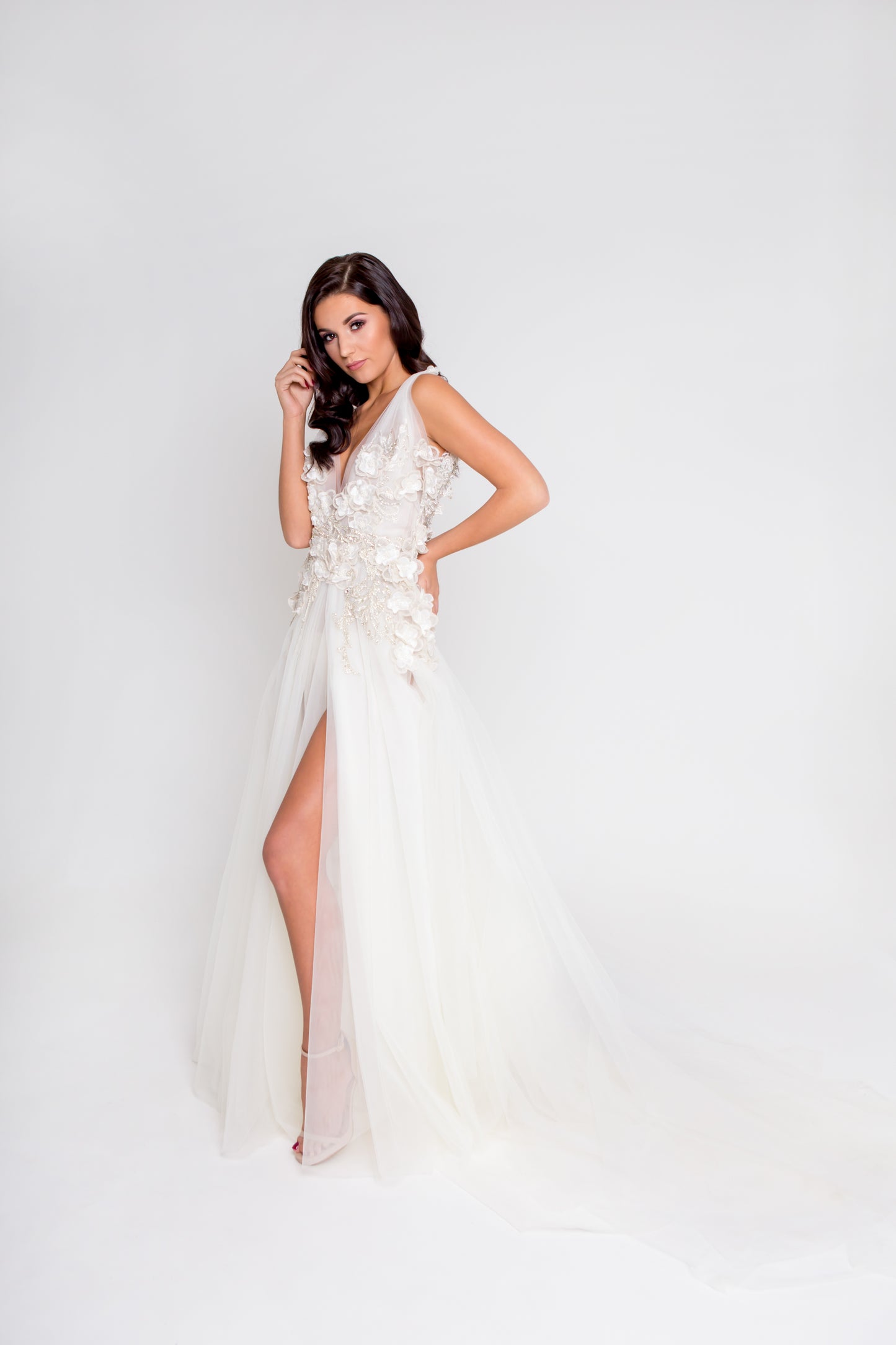 Ava Ivory tulle Bridal Gown