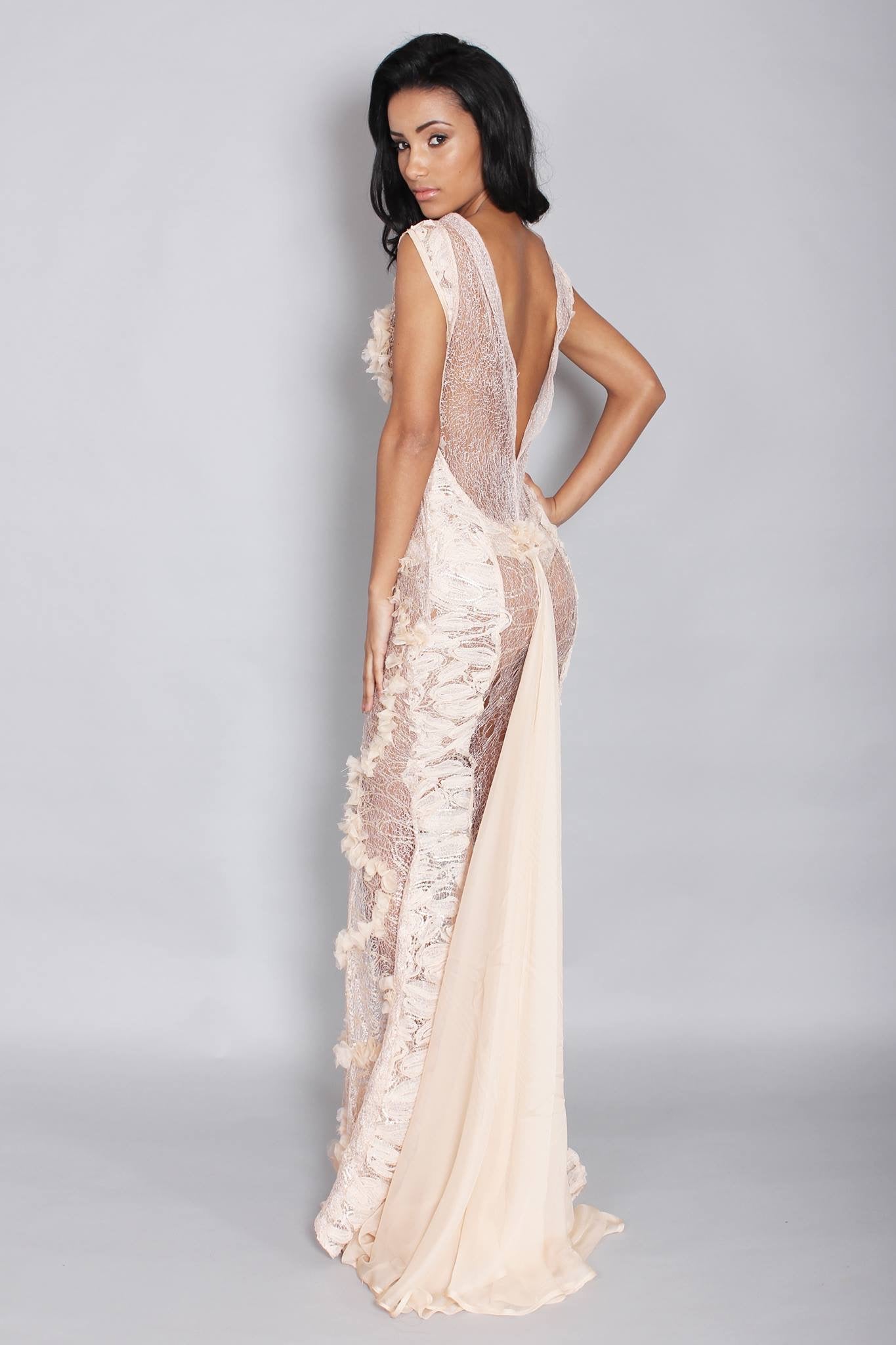 Pink blush petal gown