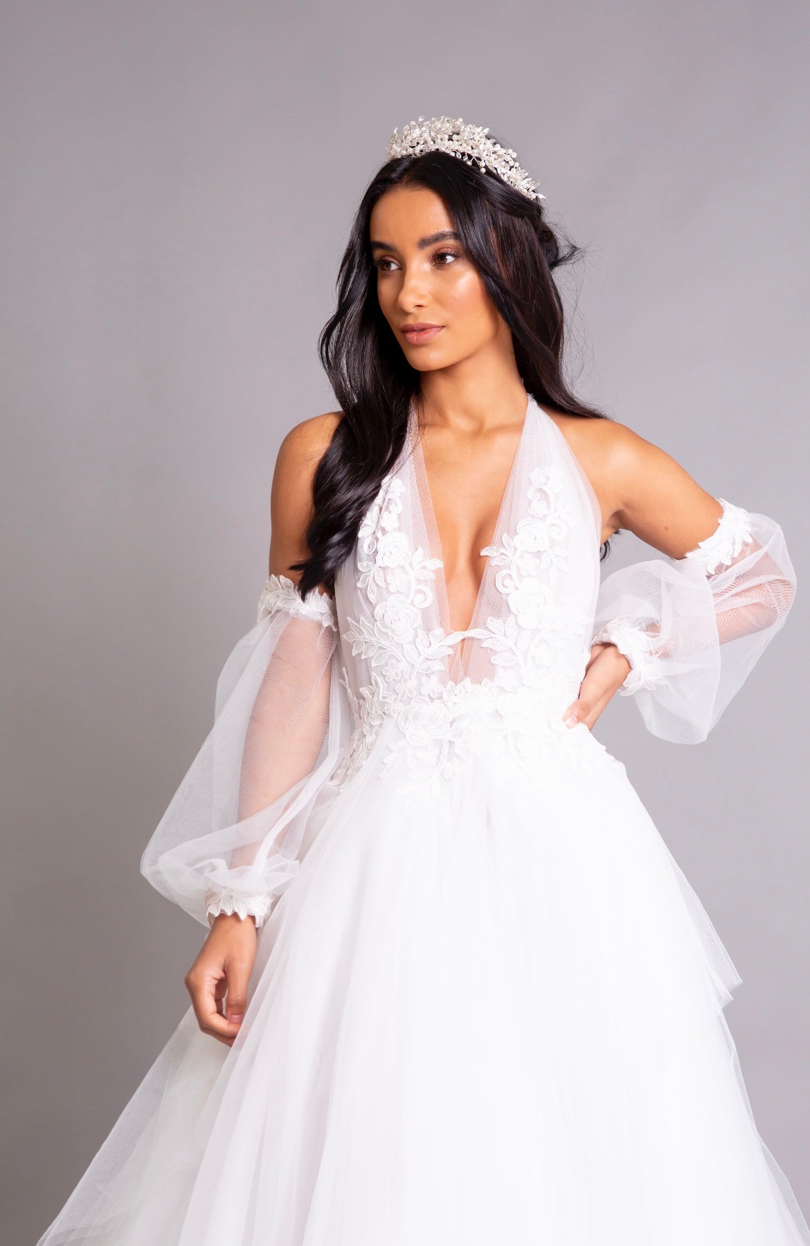 Ella Ivory tulle Bridal Gown