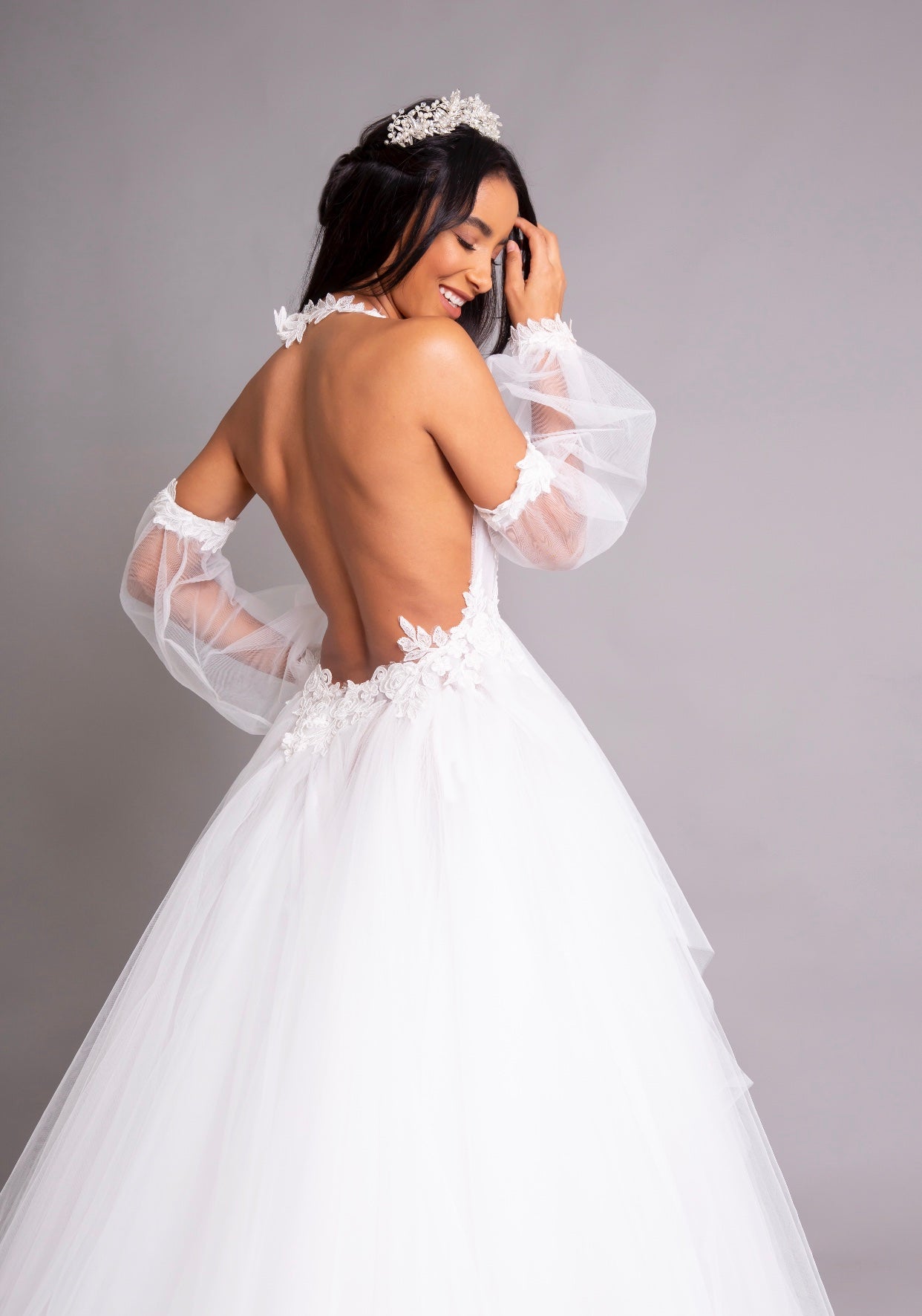 Ella Ivory tulle Bridal Gown