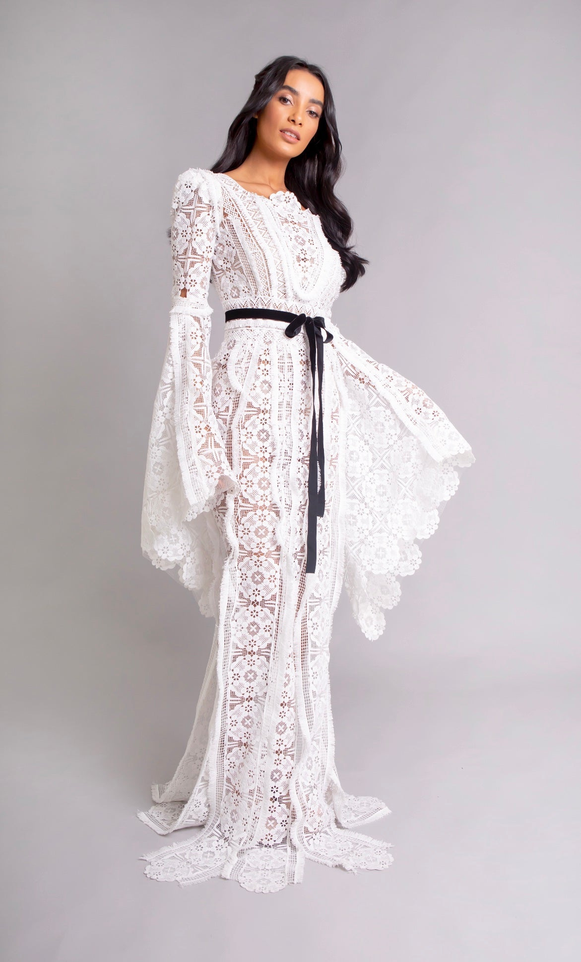 Guipure lace Gown